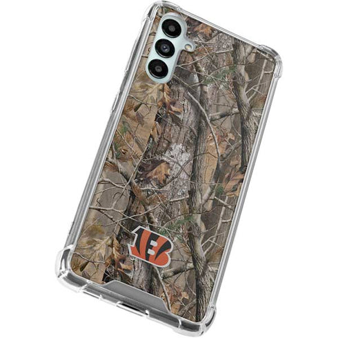 NFL Cincinnati Bengals Realtree AP Camo Galaxy A15 5G Clear Case
